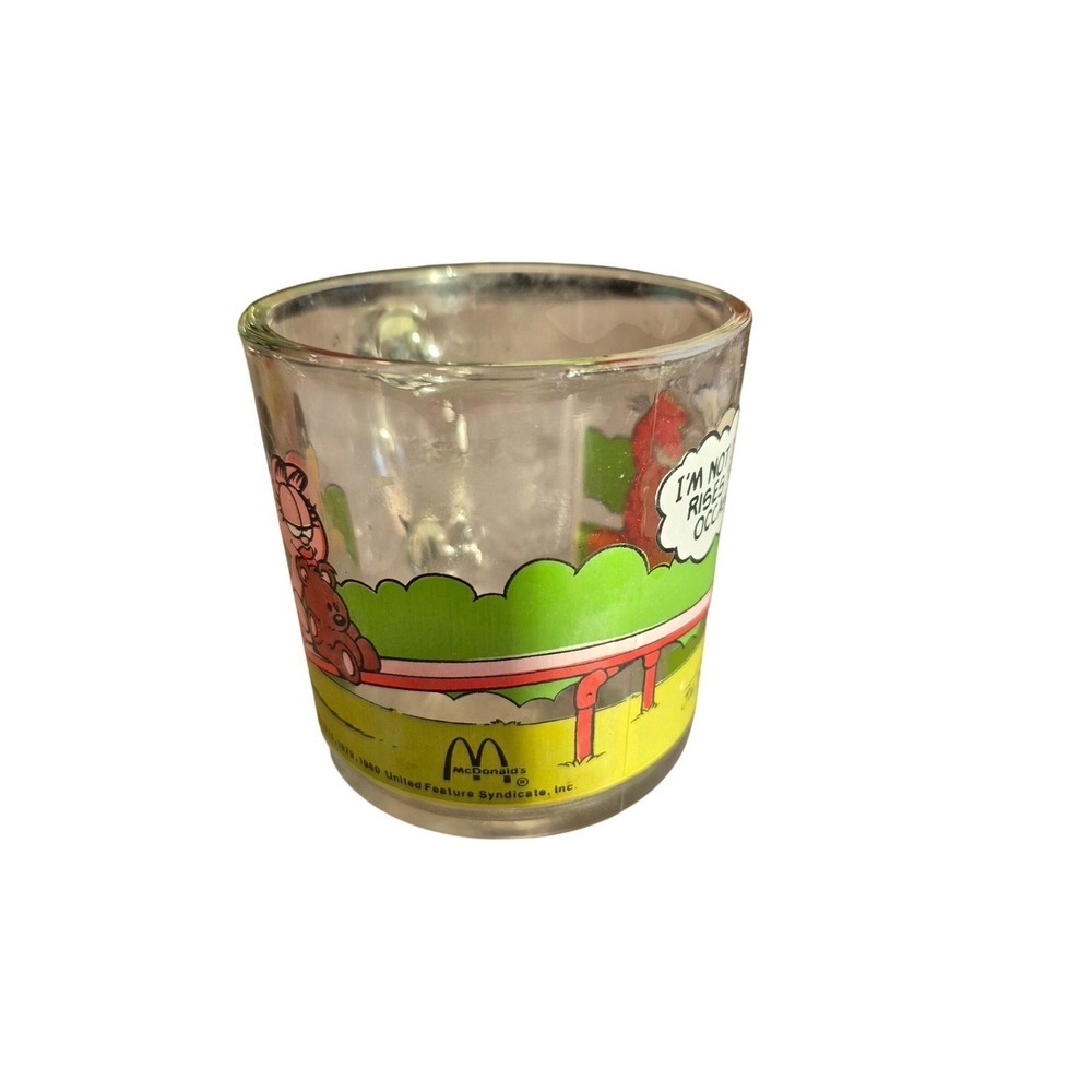 Vintage‎ Garfield McDonald's Glasses 1978 1979 1980 Set of 2 Jim Davis - Picture 5 of 9
